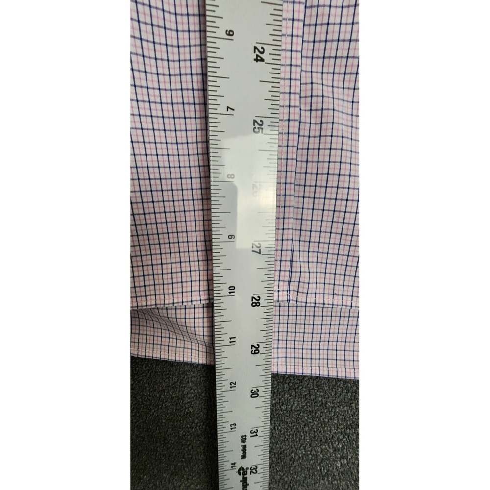 Ralph Lauren Men's Dress Shirt 18 34/35 XXL Pink Blue Check Long Sleeve Button - Picture 4 of 10